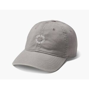 Vuori Clarity Dad Hat Cap Strap Back Mens One Size Gray Embroidered Quote